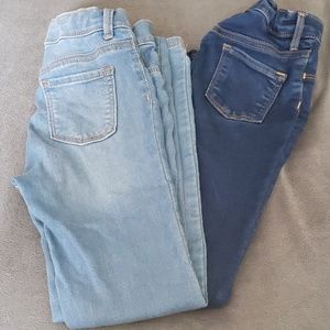 2 pair girls Jean's Old Navy size 10